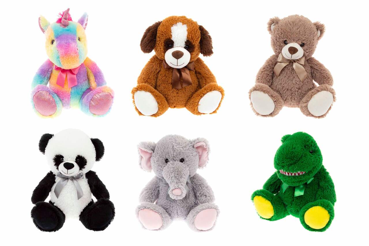 Small Plush Stuffed Animal Toys, Assorted, Ages 3+