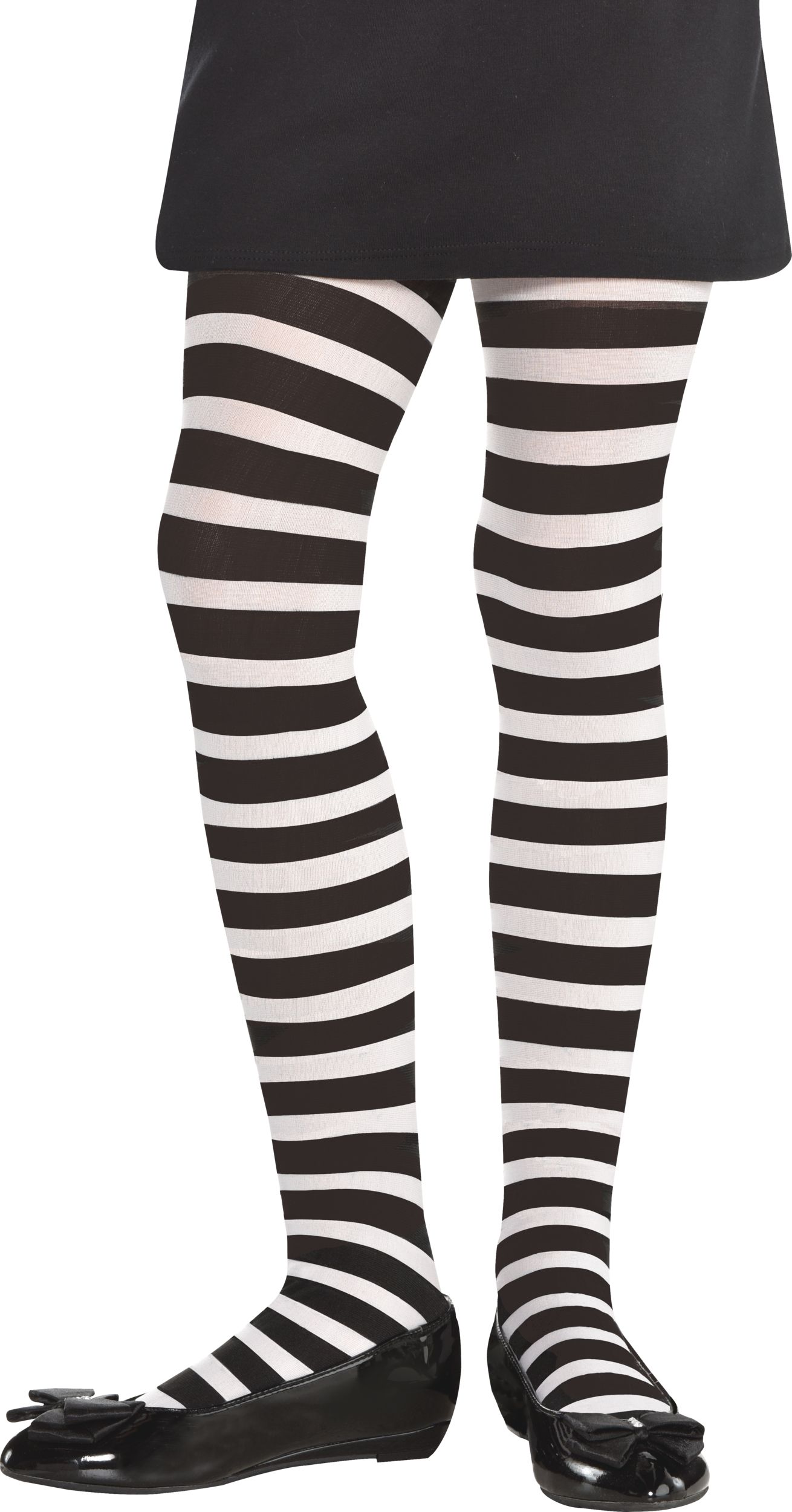 Black & White Striped Tights - Once Upon A Time - Party Shop Malta